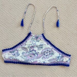 Women’s Becca by Rebecca Virtue Juliet High-Neck Halter Bikini Top Large